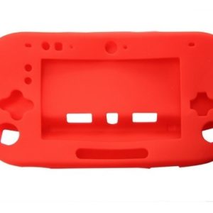 Funda Protector Silicona Gamepad Nintendo Wii U Rojo - Imagen 1