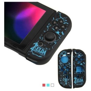 Funda Protector Silicona Joycon Nintendo Switch Zelda Azul y negro - Imagen 6