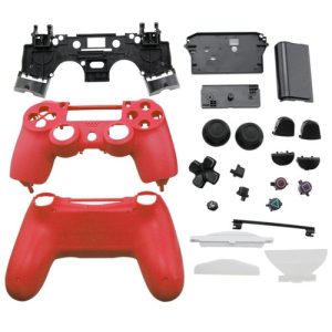 Carcasa Joystick Mando Control Ps4 Roja V1 V2 - Imagen 1