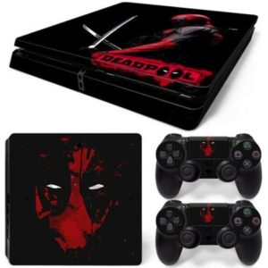 Vinilo Skin Adhesivo Pegotin Personalizar Ps4 Slim Deadpool - Imagen 1