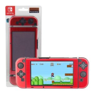 Protector Rigido Aluminizado para  Nintendo Switch Rojo - Imagen 1