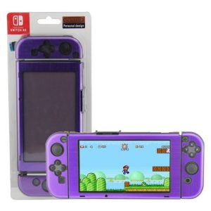 Protector Rigido Aluminizado para  Nintendo Switch Violeta - Imagen 1