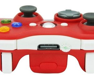 Joystick Inalambrico Xbox 360 Con Receptor Usb De Pc Rojo - Imagen 5