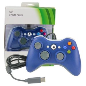 Joystick Mando Control Con Cable Xbox 360 Compatible Azul - Imagen 1