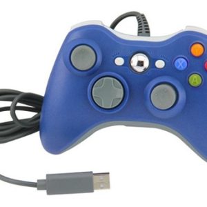 Joystick Mando Control Con Cable Xbox 360 Compatible Azul - Imagen 2