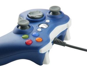 Joystick Mando Control Con Cable Xbox 360 Compatible Azul - Imagen 5