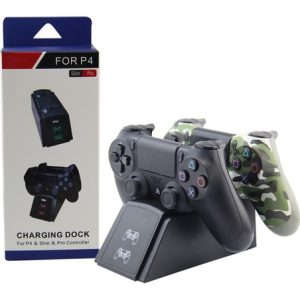 Base Cargador Joystick Puerto Inferior Ps4 Playstation 4 - Imagen 1