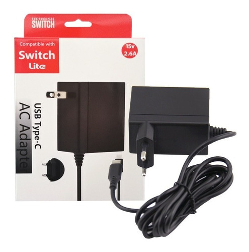 Cargador de red corriente consola compatible para Nintendo Switch USB tipo C