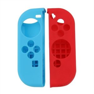 Funda Protector Silicona Joy Con Nintendo Switch Azul Y Rojo - Imagen 1