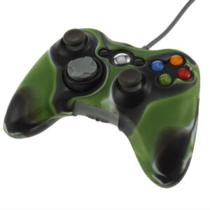 Funda Protector Silicona Joystick Xbox 360 Verde Camuflado - Imagen 2