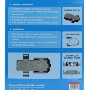 Base Soporte Refrigeración 2 Ventildores Carga Xbox One - Imagen 8