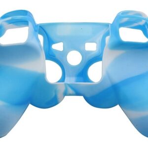 Funda Protector Silicona Joystick Mando Ps3 Celeste CamufladO - Imagen 2