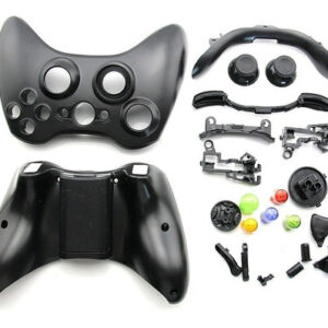 Carcasa Joystick Inalambrico Xbox 360 Negra - Imagen 1