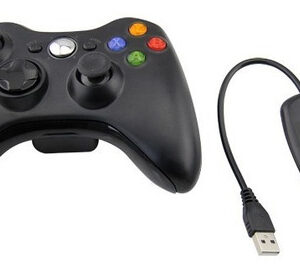 Joystick Inalambrico Xbox 360 Con Receptor Usb De Pc Negro - Imagen 2