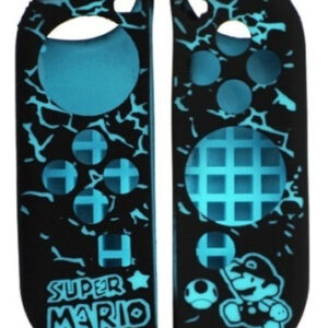 Funda Protector Silicona Joycon Nintendo Switch Mario Azul y negro - Imagen 1