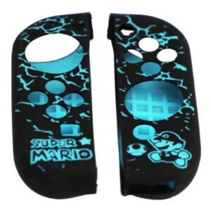 Funda Protector Silicona Joycon Nintendo Switch Mario Azul y negro - Imagen 2