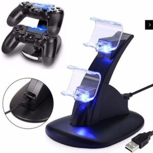 Cargador Doble Joystick Control Playstation 4 Base Carga Ps4 - Imagen 1