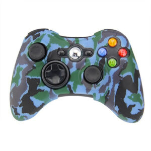 Funda Protector Silicona Xbox 360 Camuflado Azul - Imagen 1