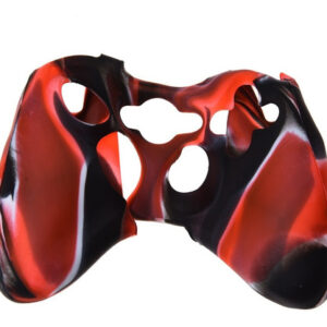 Funda Protector Silicona Joystick Xbox 360 Rojo Camuflado - Imagen 2