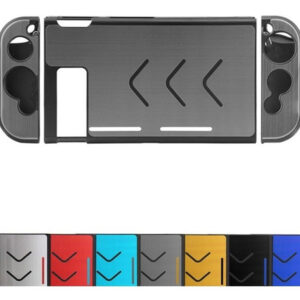 Estuche Protector Aluminizado para Nintendo Switch Y Joycon Plateado - Imagen 1