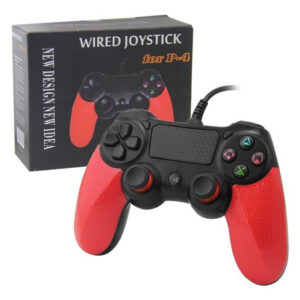 Joystick Control Mando Ps4 Naranja Azul Compatible Cableado - Imagen 1