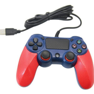 Joystick Control Mando Ps4 Naranja Azul Compatible Cableado - Imagen 5