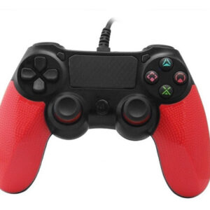 Joystick Control Mando Ps4 Negro Y Rojo Compatible Cableado - Imagen 3