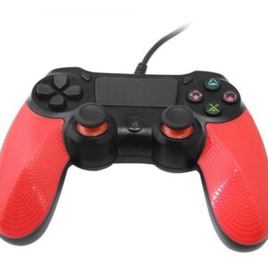 Joystick Control Mando Ps4 Negro Y Rojo Compatible Cableado - Imagen 6