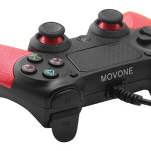 Joystick Control Mando Ps4 Negro Y Rojo Compatible Cableado - Imagen 7