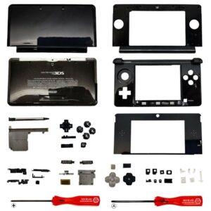 Carcasa Completa Y Destornilladores Para Nintendo 3ds Negra - Imagen 1