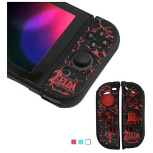 Funda Protector Silicona Joycon Nintendo Switch Zelda Rojo y negro - Imagen 1