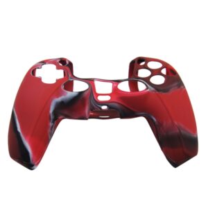 Funda Protector De Silicona Para Joystick Ps5 Camuflado Rojo - Imagen 1