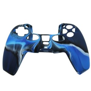 Funda Protector De Silicona Para Joystick Ps5 Camuflado Azul - Imagen 1