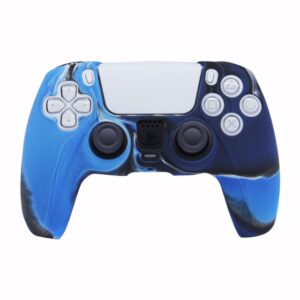 Funda Protector De Silicona Para Joystick Ps5 Camuflado Azul - Imagen 4