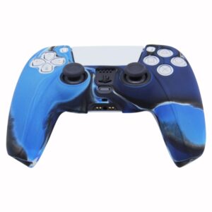 Funda Protector De Silicona Para Joystick Ps5 Camuflado Azul - Imagen 5