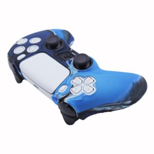 Funda Protector De Silicona Para Joystick Ps5 Camuflado Azul - Imagen 6