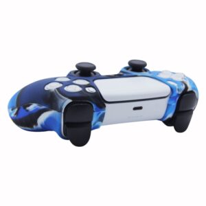 Funda Protector De Silicona Para Joystick Ps5 Camuflado Azul - Imagen 8