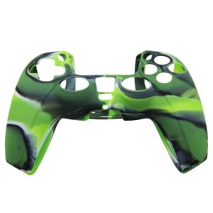 Funda Protector De Silicona Para Joystick Ps5 Camuflado Verde - Imagen 1